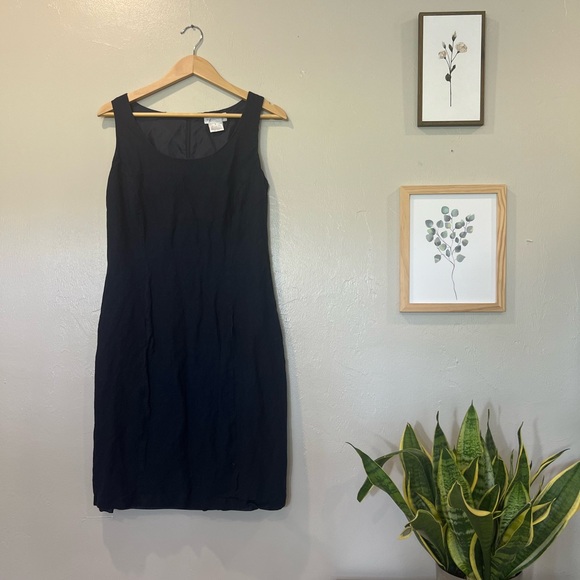 Worthington Navy Blue Linen Mini Dress - Picture 3 of 3